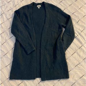 ACNE STUDIO Raya Mohair open front cardigan patch pockets in black size XS